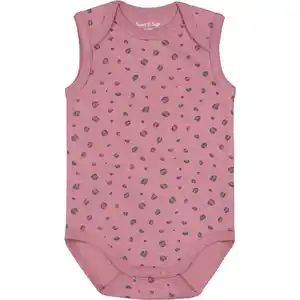 Babybody Ärmellos, Violett, 50/56