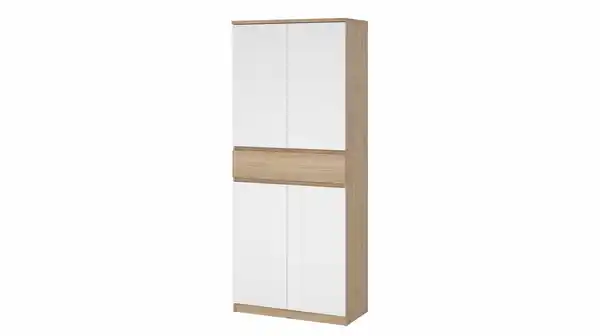 Bild 1 von Schuhschrank Jackson Hickory weiß 80 x 192 cm - NAIA