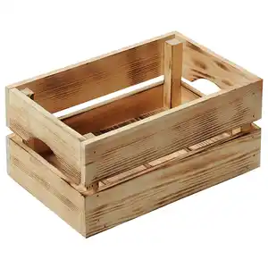 Kesper Holzkiste Kiefer FSC® geflammt 30 x 20 x 15 cm