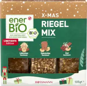 enerBiO X-Mas Riegel Mix, 105 g