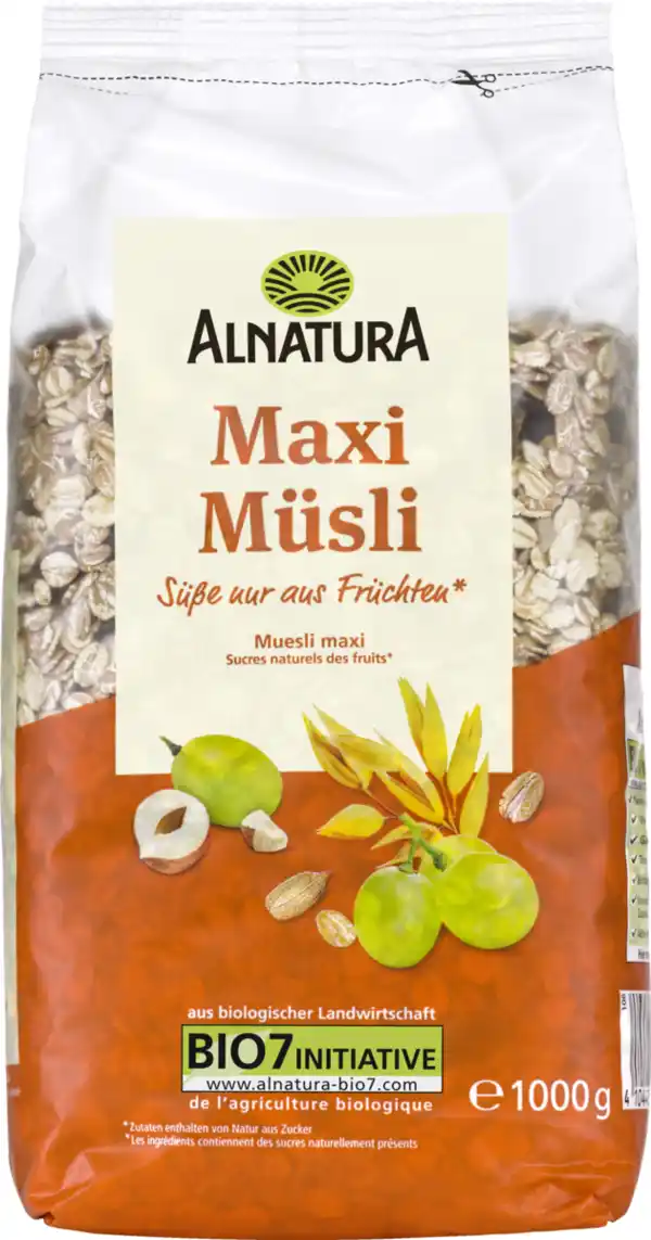 Bild 1 von Alnatura Bio Maxi Müsli, 1 kg