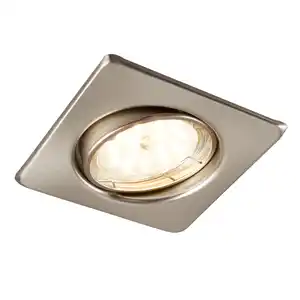 toom LED-Einbauleuchte matt-nickel 350 lm Komplett-Set, 3 Stück
