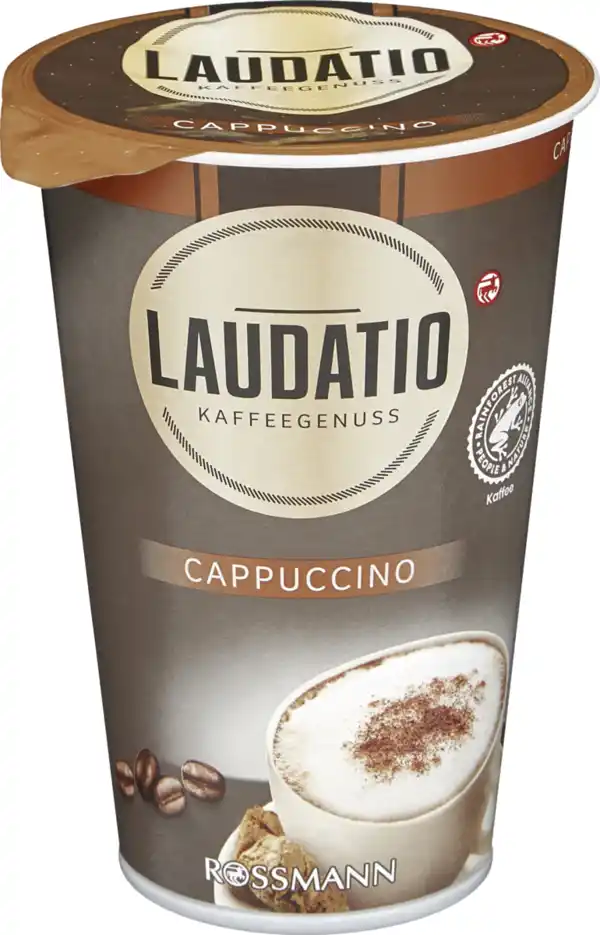 Bild 1 von LAUDATIO KAFFEEGENUSS Cappuccino mit Rainforest Alliance zertifizierten Kaffee, 230 ml