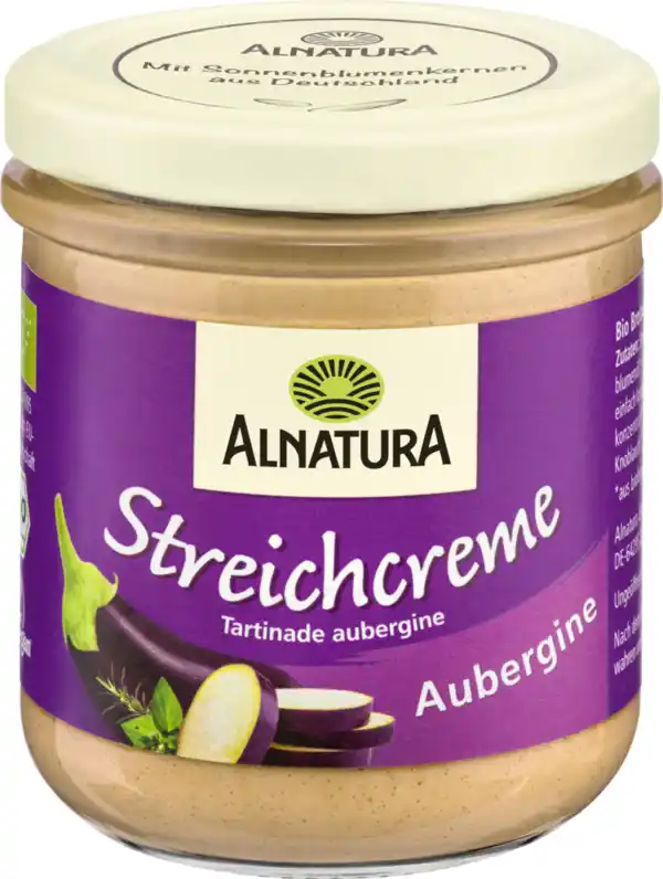 Bild 1 von Alnatura Bio Streichcreme Aubergine, 180 g