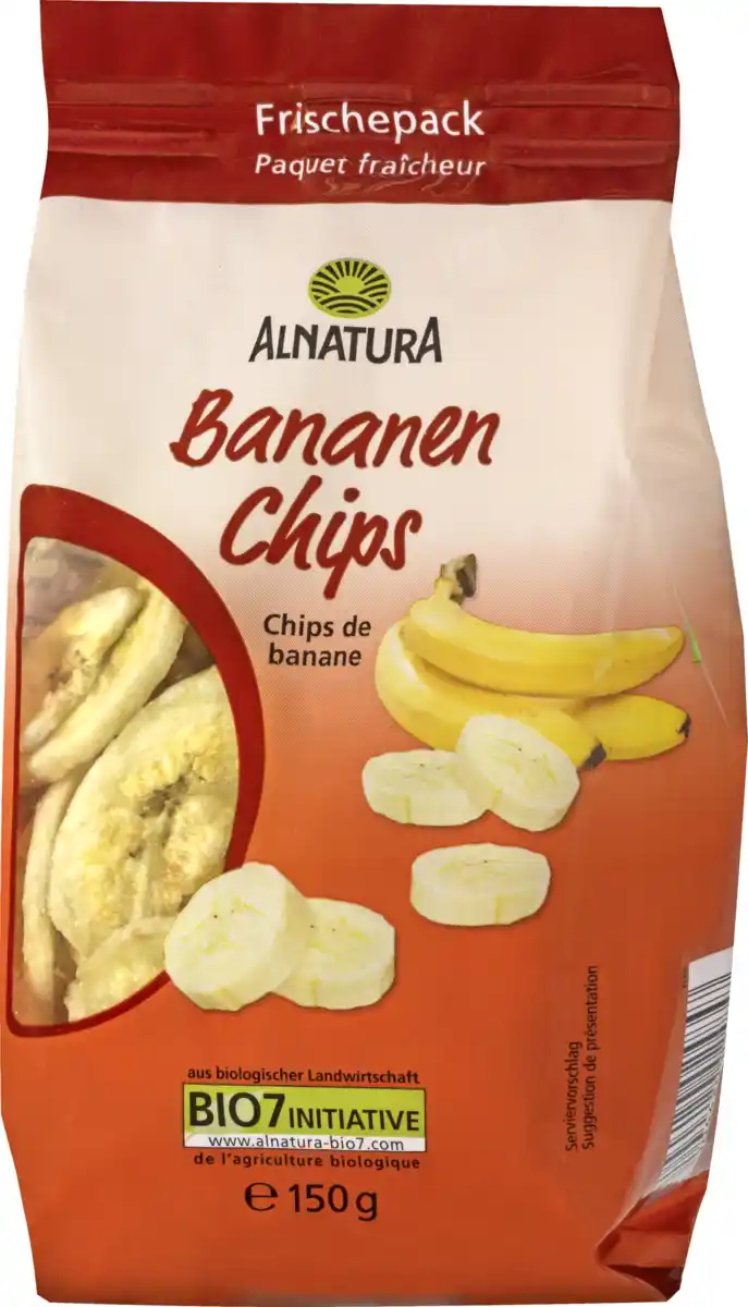 Bild 1 von Alnatura Bio Bananen Chips, 150 g