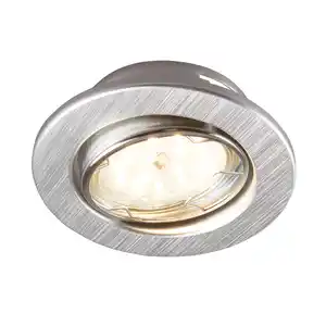 toom LED-Einbauleuchte alu 350 lm Komplett-Set, 3 Stück
