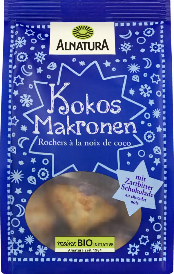 Bild 1 von Alnatura Bio Kokosmakronen mit Zartbitter, 100 g