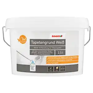 toom Tapetengrund 3in1 weiß 2,5 l