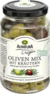 Alnatura Bio Origin Oliven Mix mit Kräutern, 180 g