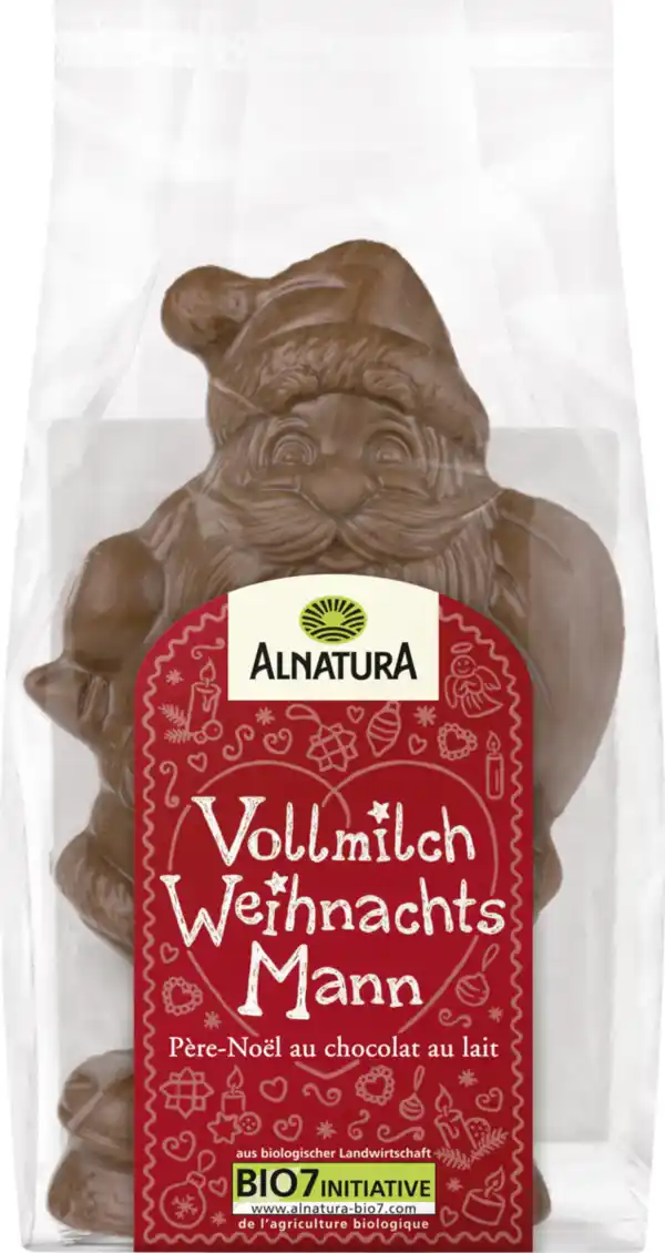 Bild 1 von Alnatura Bio Weihnachtsmann Vollmilch, 70 g