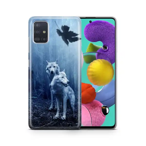 Bild 1 von Schutzhülle für Samsung Galaxy A03S Motiv Handy Hülle Silikon Tasche Case Cover... Wölfe, Samsung Galaxy A03S