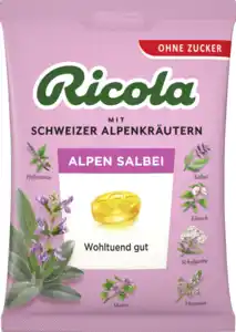 Ricola Alpen Salbei Bonbons zuckerfrei 75g, 75 g