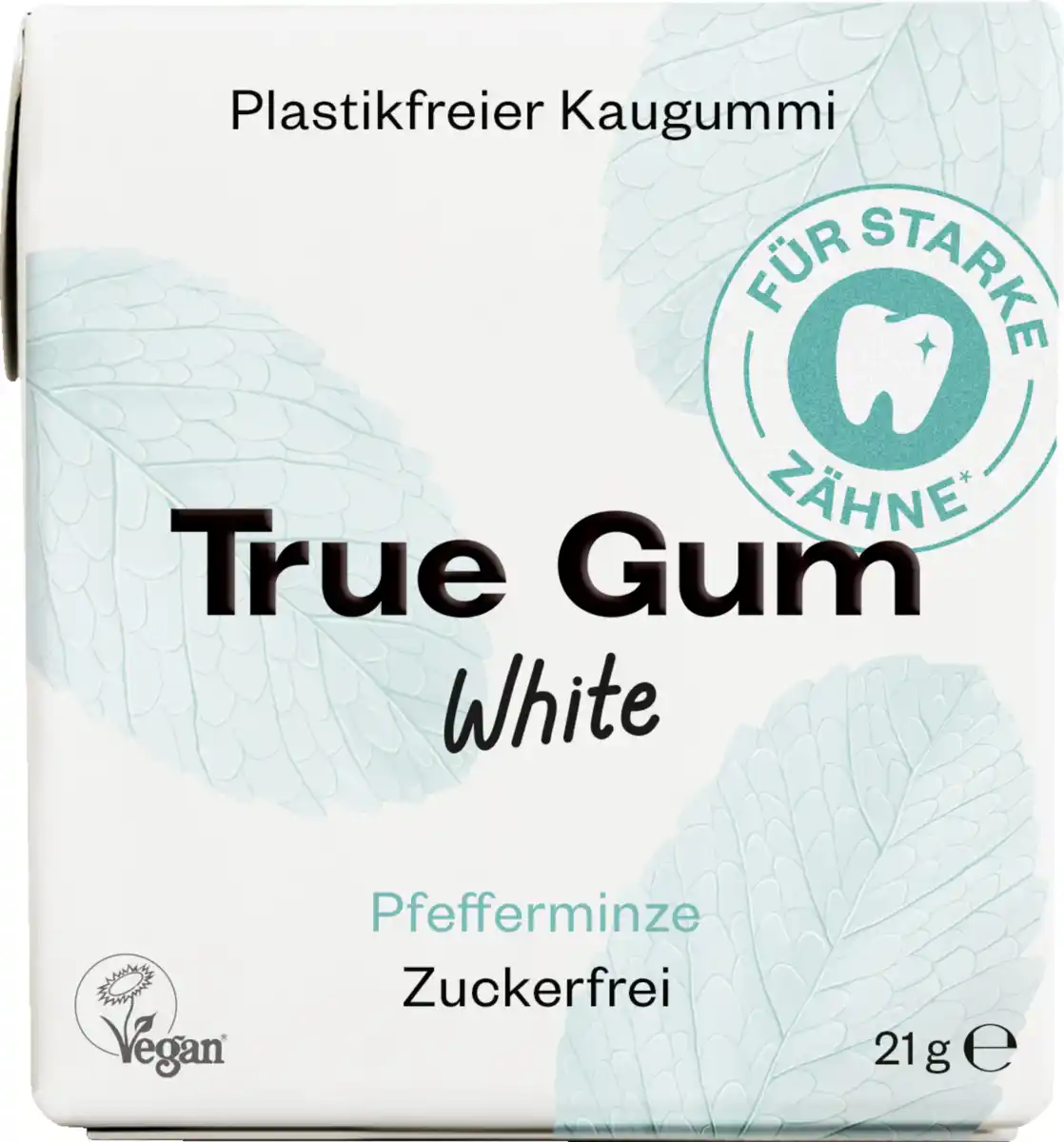 Bild 1 von True Gum Weißer Kaugummi, 21 g