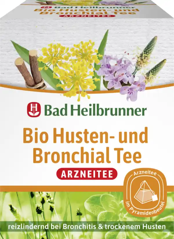 Bild 1 von Bad Heilbrunner Bio Husten- & Bronchial Tee, 24 g