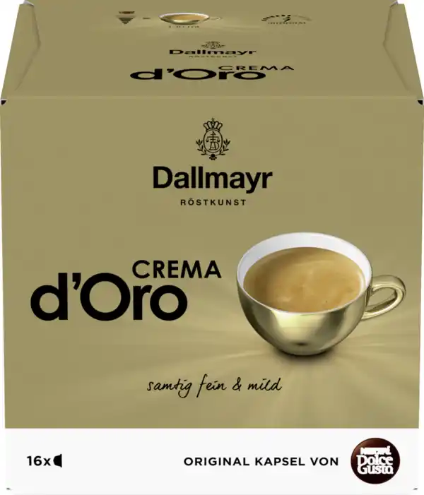 Bild 1 von Nescafé Dolce Gusto Dallmayr Crema d`Orro Kaffeekapseln, 120 g