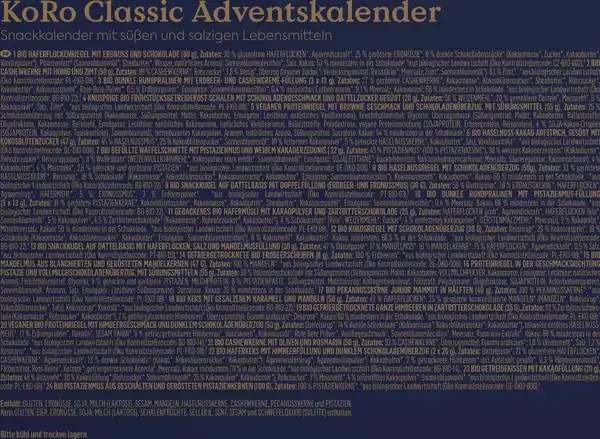 Bild 4 von KoRo Classic Adventskalender 2024, 1.012 g
