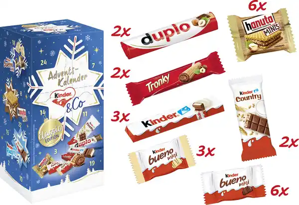 Bild 4 von Ferrero Kinder Adventskalender 2024, 295 g