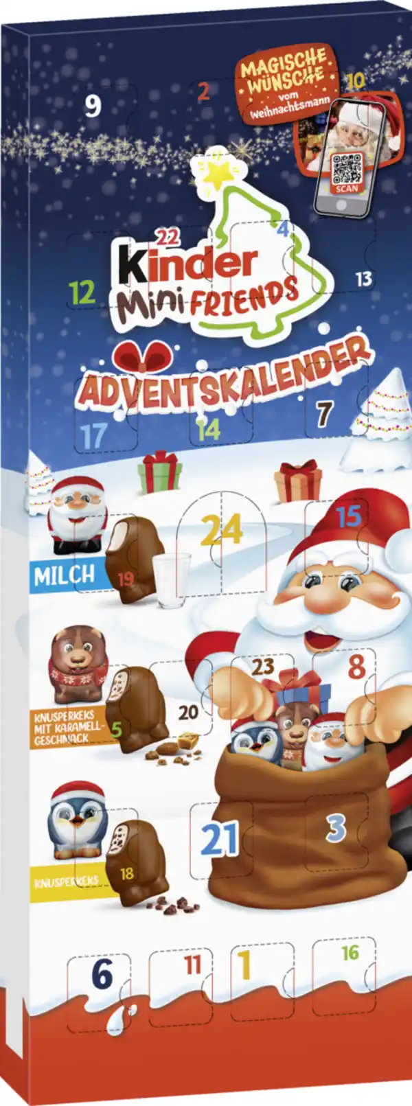 Bild 1 von Ferrero Kinder Mini Friends Adventskalender 2024, 146 g