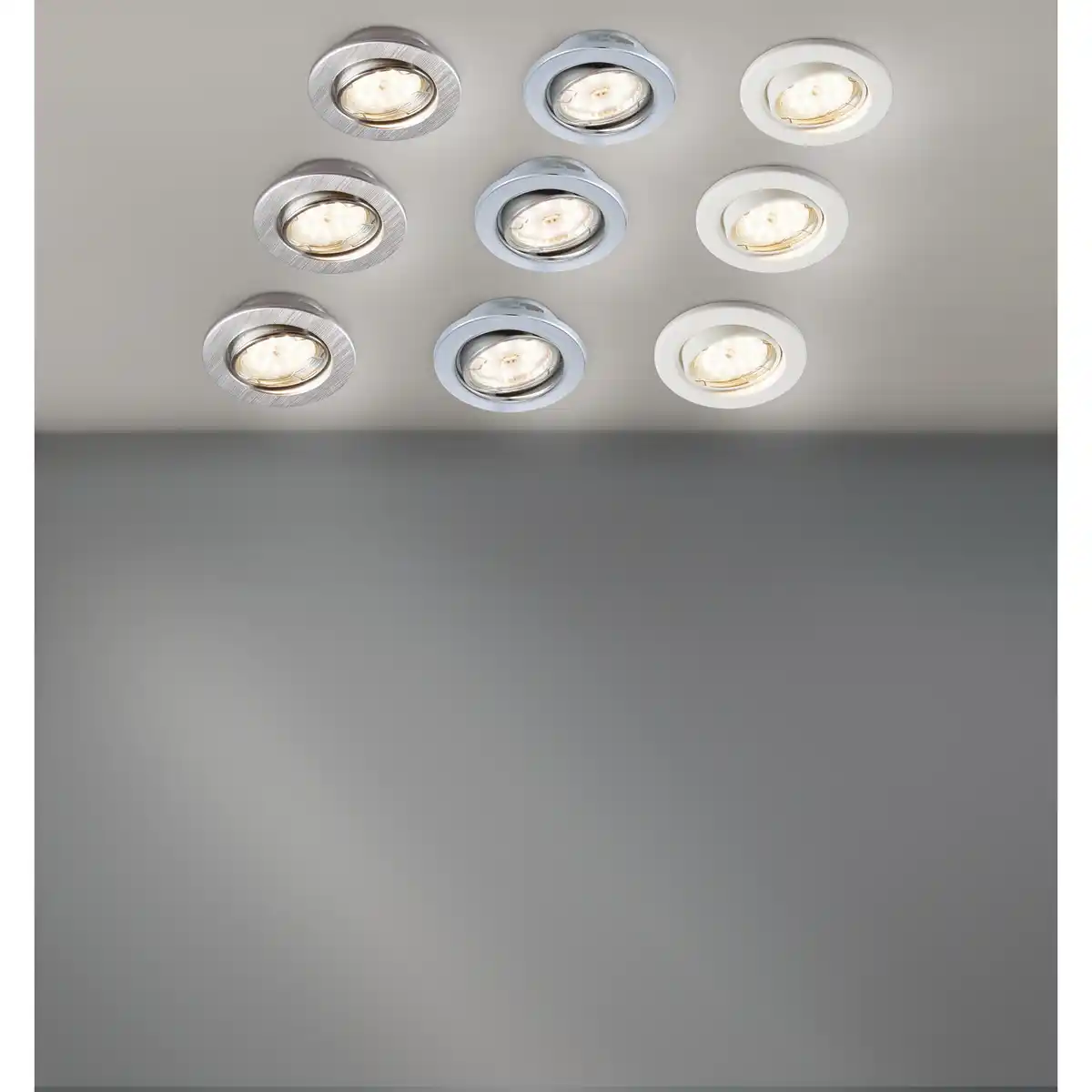 Bild 1 von LED-Einbauleuchten-Set 3 x 200 lm
