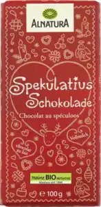 Alnatura Bio Spekulatius mit Vollmilchschokolade, 100 g