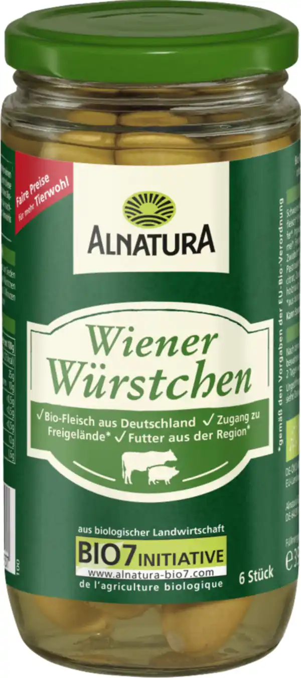 Bild 1 von Alnatura Bio Wiener Würstchen, 180 g