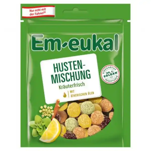 Bild 1 von Em-eukal Hustenmischung Kräuterfrische Gummidrops, 90 g