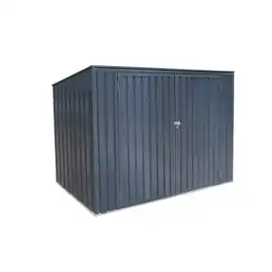 Westmann Mülltonnenbox '7 x 3' dunkelgrau Metall 100 x 235 x 131 cm