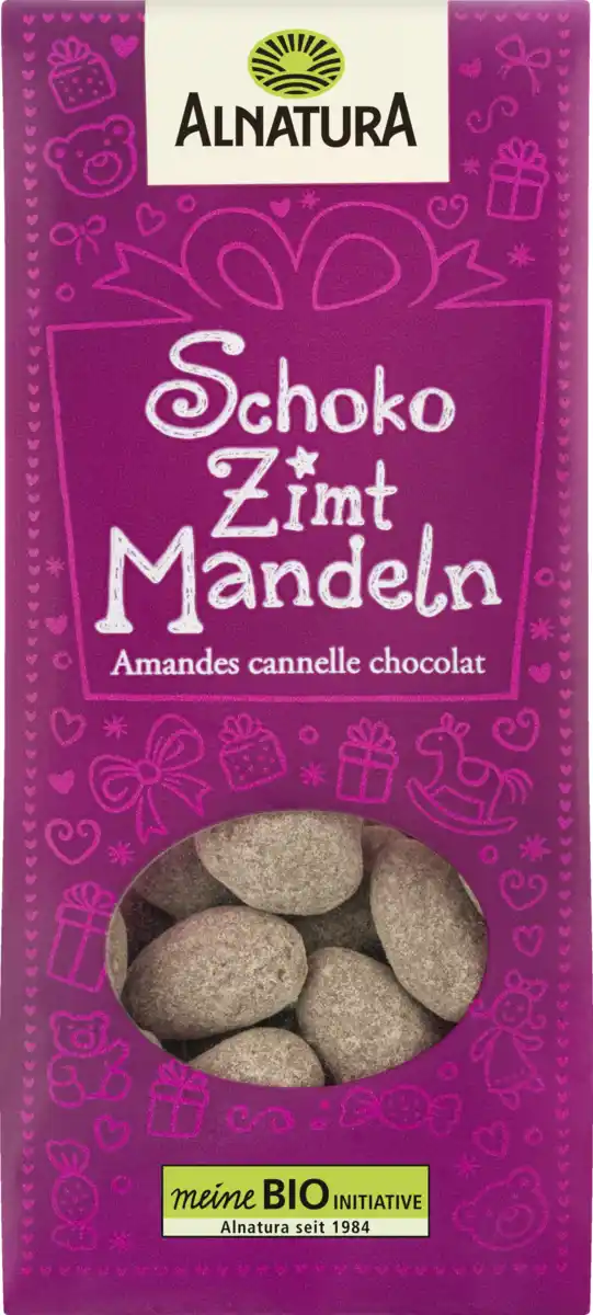 Bild 1 von Alnatura Bio Schoko Zimt Mandeln, 100 g