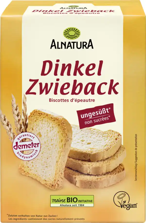 Bild 1 von Alnatura Bio Dinkel-Zwieback, 200 g