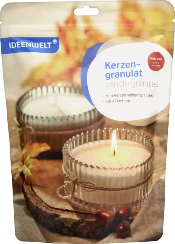 Bild 1 von IDEENWELT Kerzengranulat Duft Apfel-Zimt, 400 g