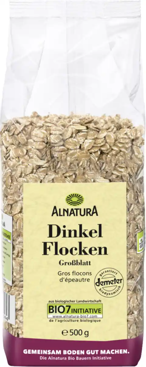 Bild 1 von Alnatura Bio Dinkelflocken Großblatt, 0,5 kg