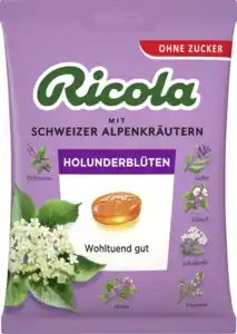 Ricola Holunderblüten Bonbons zuckerfrei 75g, 75 g