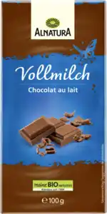 Alnatura Bio Vollmilch Schokolade, 100 g