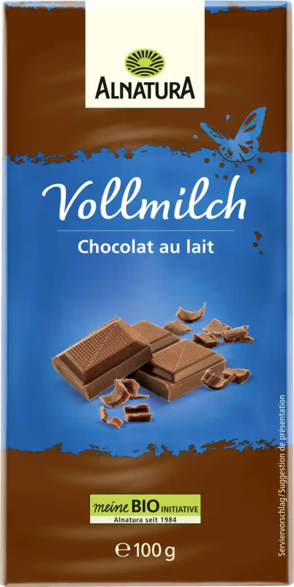 Bild 1 von Alnatura Bio Vollmilch Schokolade, 100 g