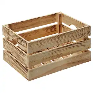 Kesper Holzkiste Kiefer FSC® geflammt 40 x 30 x 23 cm