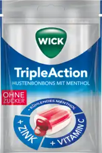 Wick Gefüllte Hustenbonbons mit Menthol, 72 g