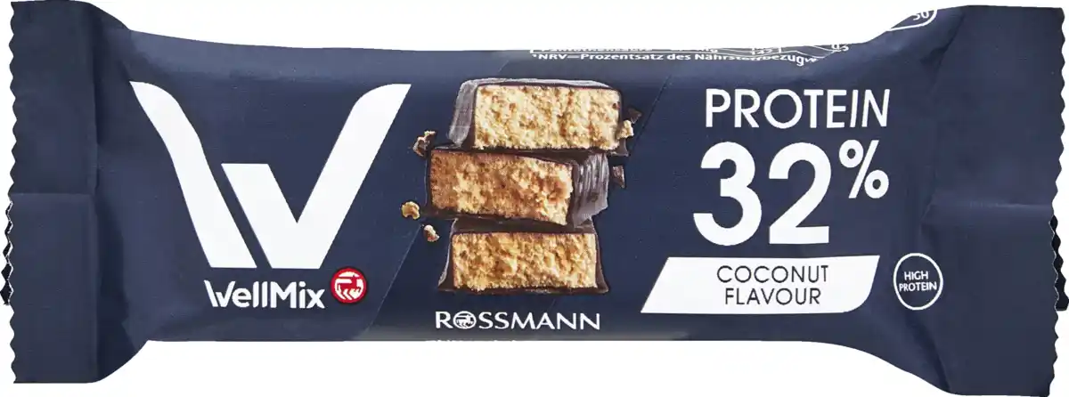 Bild 1 von WellMix Proteinriegel Coconut Flavour, 35 g