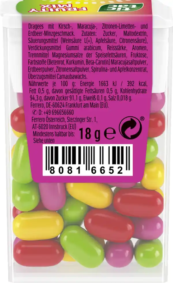Bild 3 von Ferrero tic tac Fruity Mix, 18 g