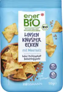 enerBiO Linsen Knusper Ecken, 50 g