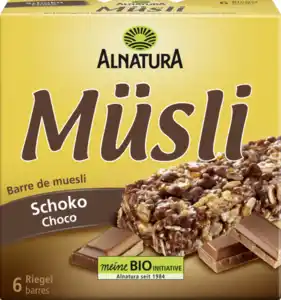 Alnatura Bio Müsliriegel Schoko, 150 g