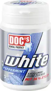 Doc's Dental Protect White Peppermint Kaugummi, 70 g