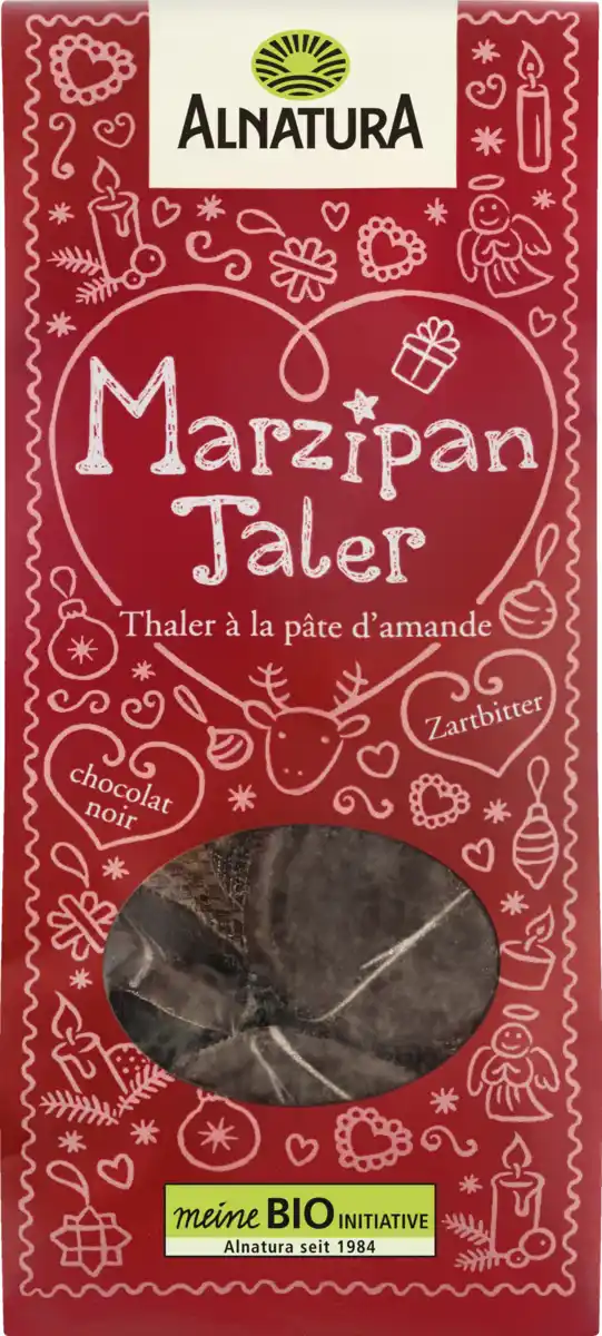 Bild 1 von Alnatura Bio Marzipan-Taler Zartbitter, 100 g
