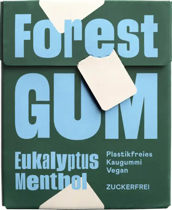 Bild 1 von Forest Gum Eukalyptus Menthol Kaugummi, 20 g