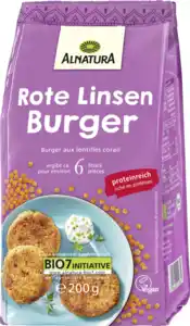 Alnatura Bio Rote Linsen Burger, 200 g