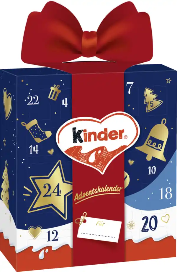 Bild 1 von Ferrero Kinder Mix Geschenk Adventskalender 2024, 214 g