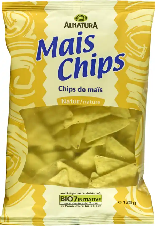 Bild 1 von Alnatura Bio Mais Chips natur, 125 g