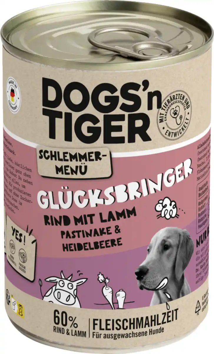 Bild 1 von Dogs'n Tiger Glücksbringer Rind mit Lamm, 400 g