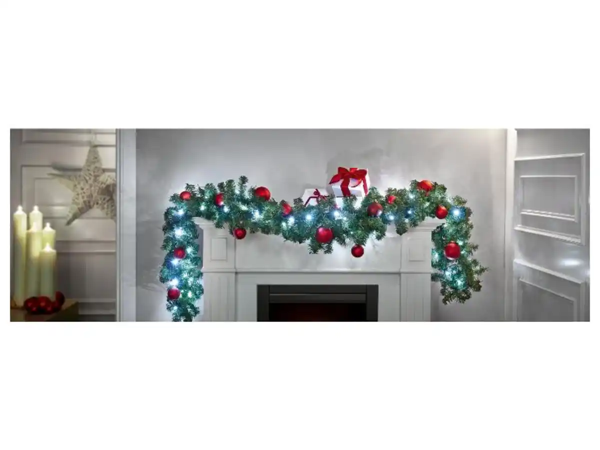 Bild 4 von LIVARNO home LED-Tannengirlande, 80 LEDs