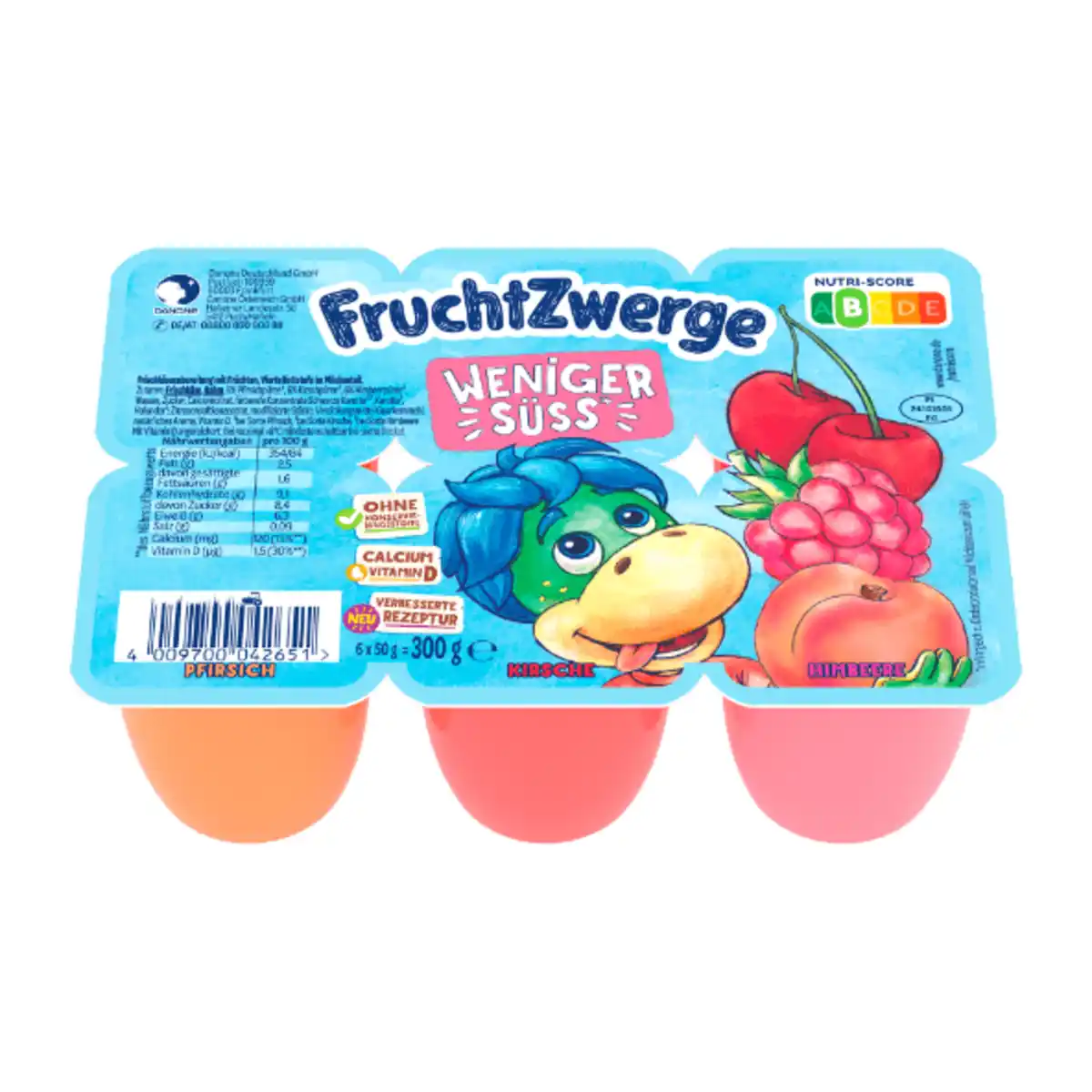 Bild 2 von DANONE Fruchtzwerge weniger süß 50g