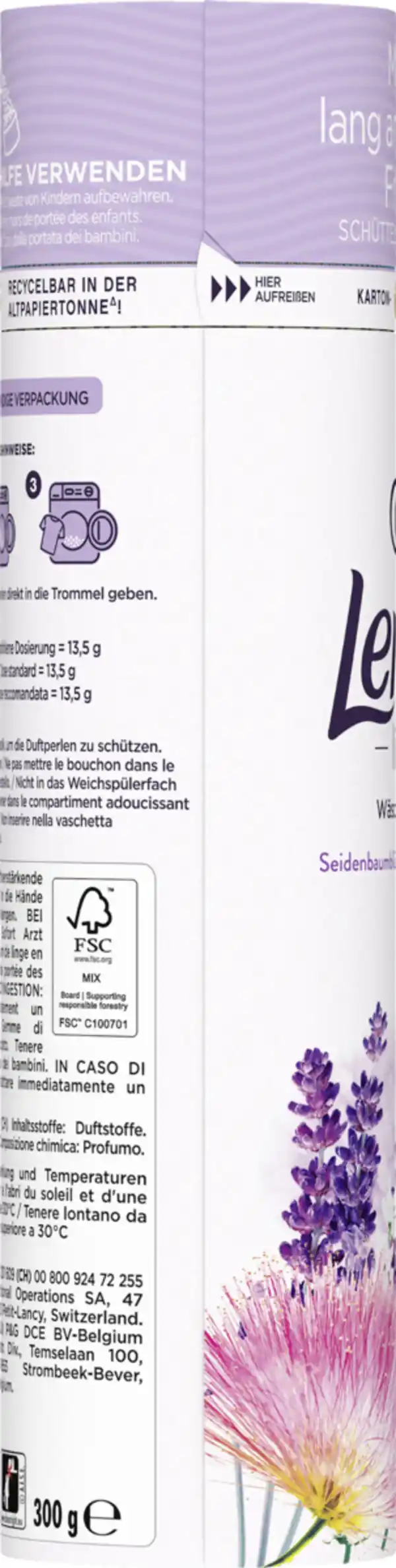 Bild 3 von Lenor Wäscheparfüm Light Lavendel Seidenbaumblüte, 300 g